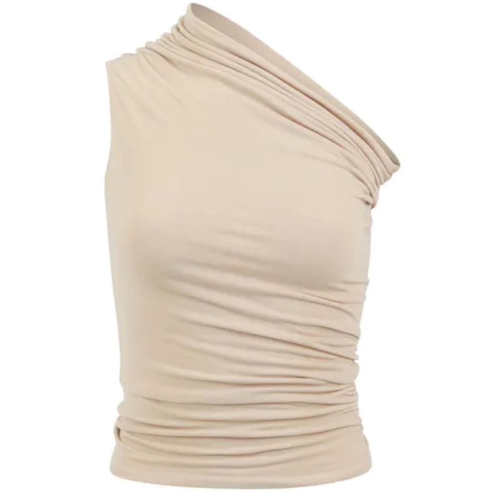 Laina Rauma Asymmetrical Crop Latte NWT